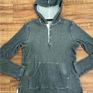Elizabeth & James Gray Hooded Shirt